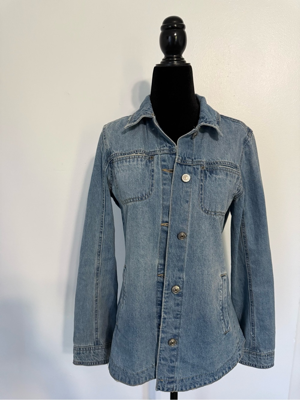 Light Blue Denim Jacket - Classic Women's Jean Coat